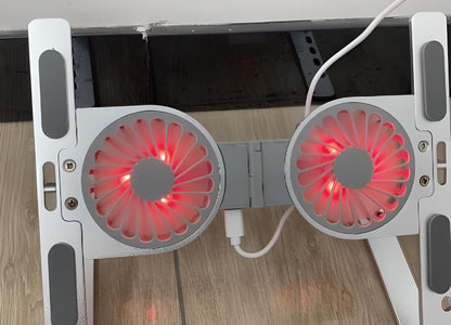 Soporte para Laptop con Ventilador – Plegable, Ergonómico y Antisobrecalentamiento | MisterTodo Perú - MisterTodo