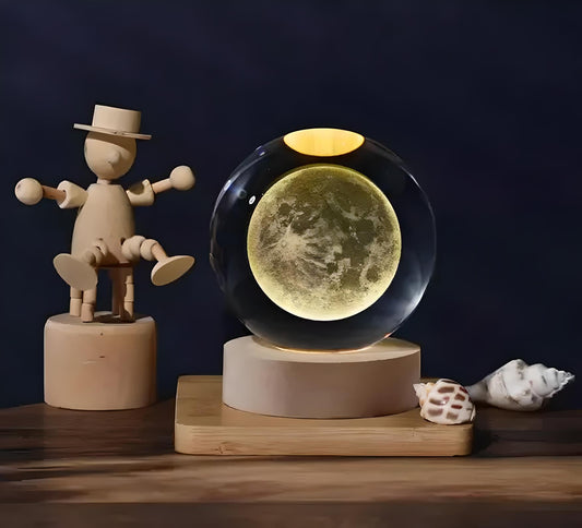 Lámpara Luna 3D Flotante con Interruptor – Decoración Mágica para Escritorio o Dormitorio | MisterTodo Perú - MisterTodo