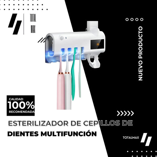 Esterilizador y Dispensador de Pasta Dental con Luz UV – Higiene y Organización en tu Baño | MisterTodo Perú - MisterTodo