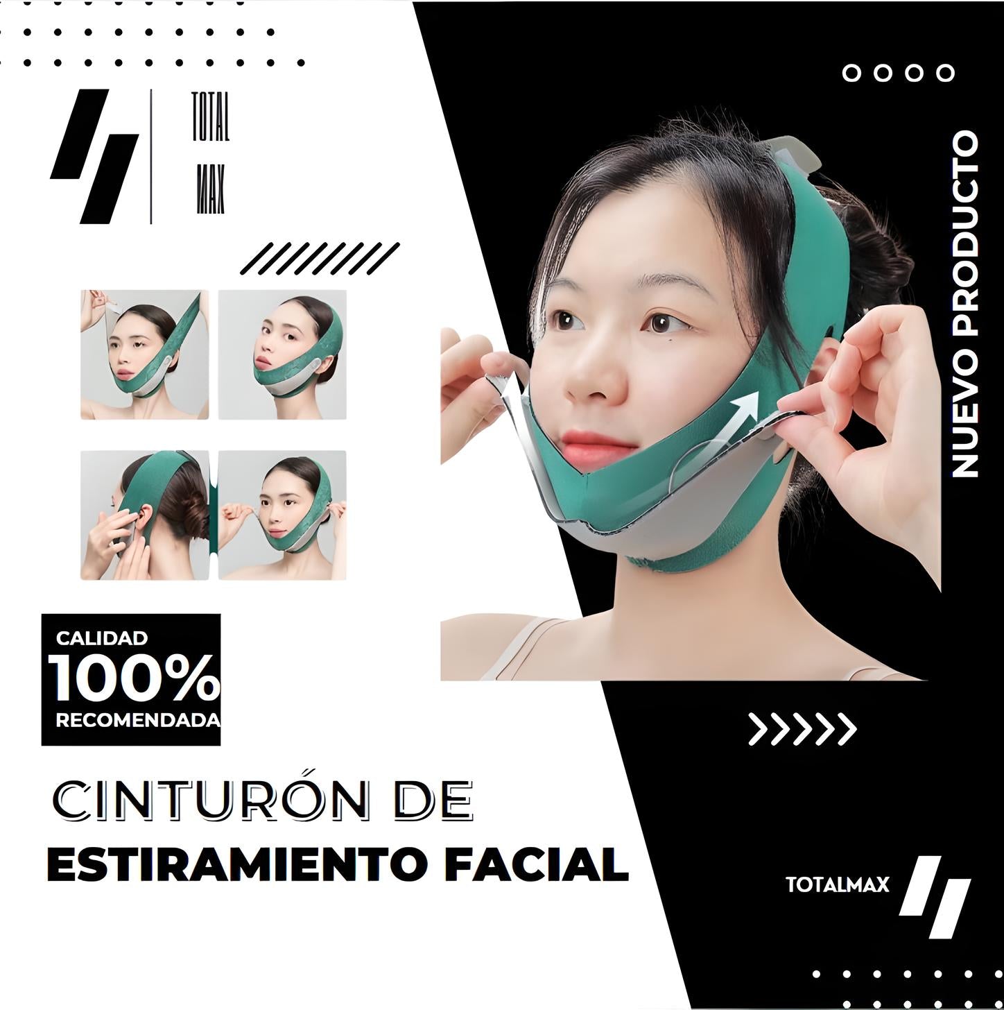Face Lift Up Belt – Cinturón Reafirmante Facial para Reducir Papada y Tonificar el Rostro | MisterTodo Perú - MisterTodo
