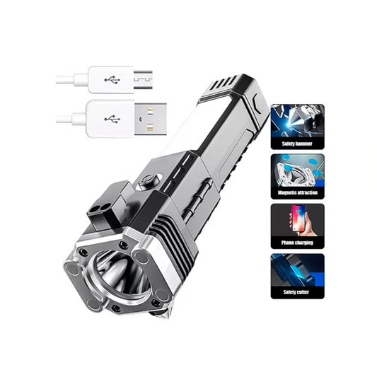 LINTERNA MARTILLO RECARGABLE USB - MisterTodo