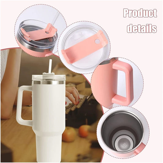 VASO TÉRMICO ACERO INOXIDABLE 1200ML PORTABLE CON ASA Y SORBETE - MisterTodo